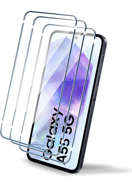 Galaxy A55 Ekran Koruyucu Cam 9h Temperli Kırılmaz Şeffaf Ekran Camı