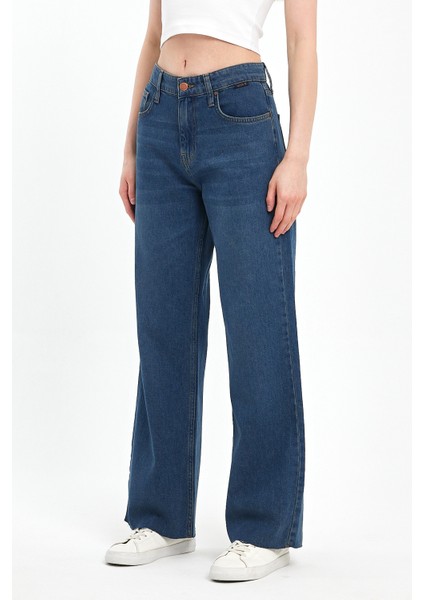 VICTORIA 010 Wide Leg Fit Denim Pantolon 0915 indirimleri