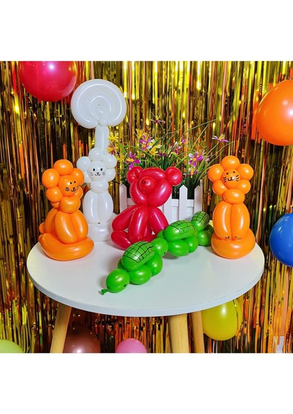 Balon Sosis Balon Helyum Balon Palyaço Balonu 10 Adet modelleri