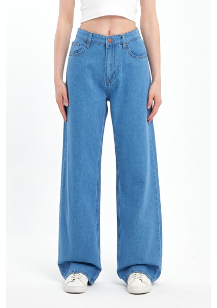 Alexandra 010 Wıde Leg Fıt Denim Pantolon 0916