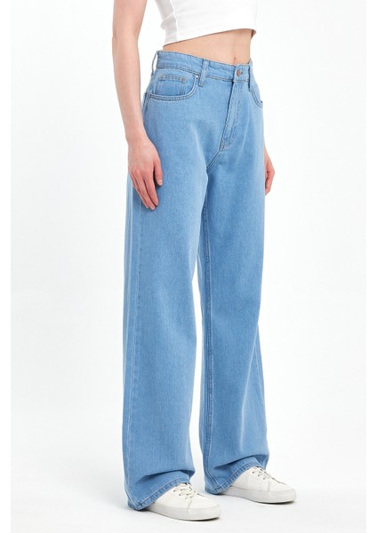Alexandra 010 Wıde Leg Fıt Denim Pantolon 0916 indirimleri