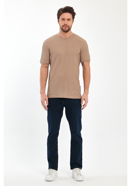 Erkek Waffal Bisiklet Yaka T-Shirt RD24YE002709 fiyatları