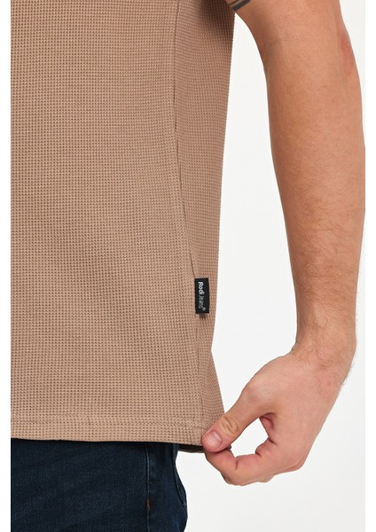 Erkek Waffal Bisiklet Yaka T-Shirt RD24YE002709 modelleri