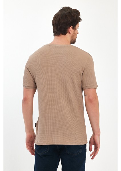 Erkek Waffal Bisiklet Yaka T-Shirt RD24YE002709 fırsatları