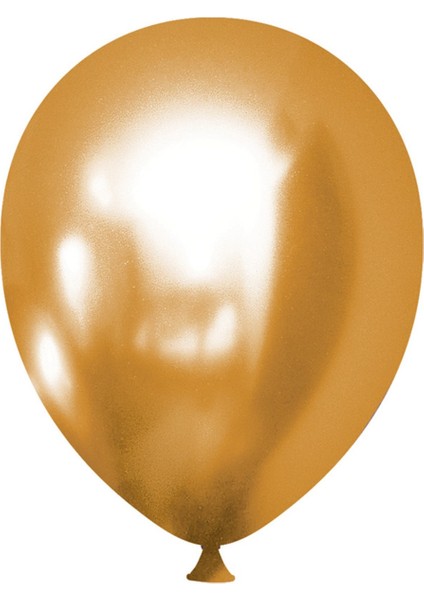 Balon Krom Balon Lüx Aynalı Helyum Balon 10 Adet