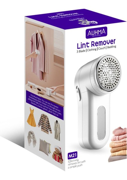 Auhma Lüks Şarjlı Tiftik Tüy Temizleme Makinesi Lint Remover