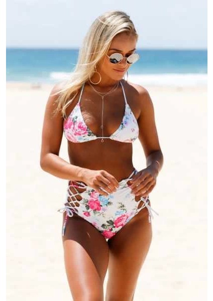 Angel Yüksek Bel Şık Bikini Takım - MS41010