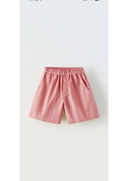 Unisex Çocuk Gabardin Kumaş Bermuda Şort
