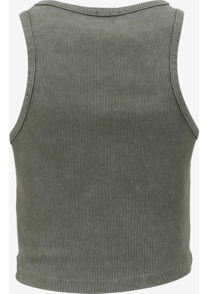 Haki Kadın Bisiklet Yaka Basic Atlet C4SL-TST4044 fiyatları