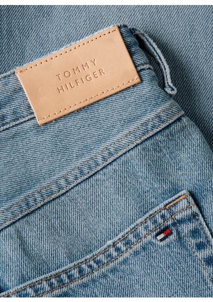 Yüksek Bel Düz Paça Normal Mavi Kadın Denim Pantolon Classıc Straıght Rw Ash Wrn