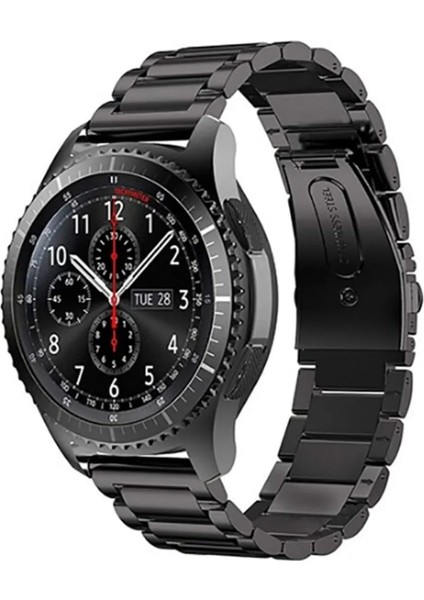 Samsung Galaxy Gear Sport R600 S2 Clasic Uyumlu Çelik Paslanmaz Metal Kordon 20MM