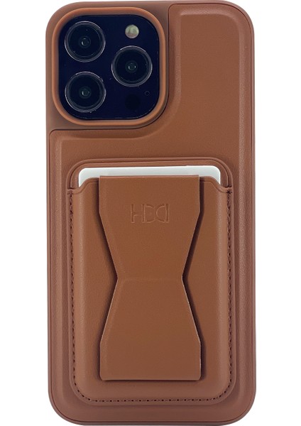 Apple iPhone 13 Pro Max Uyumlu Deri Purse Seri Arka Koruma Kılıf