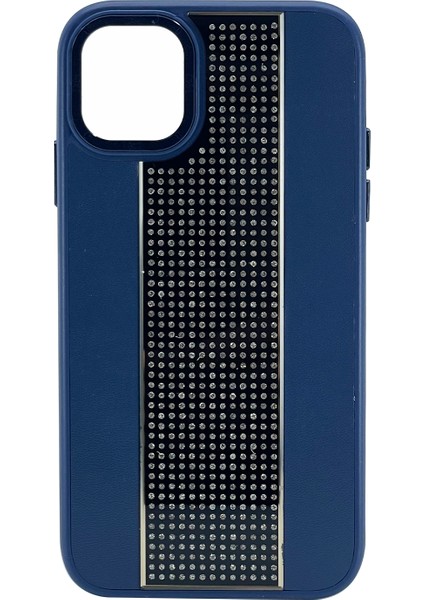 Apple iPhone 14 Plus Uyumlu Taşlı Deri Seri Arka Koruma Kılıf