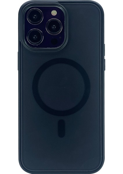 Apple iPhone 14 Pro Max Uyumlu Flet Magsafe Seri Arka Koruma Kılıf