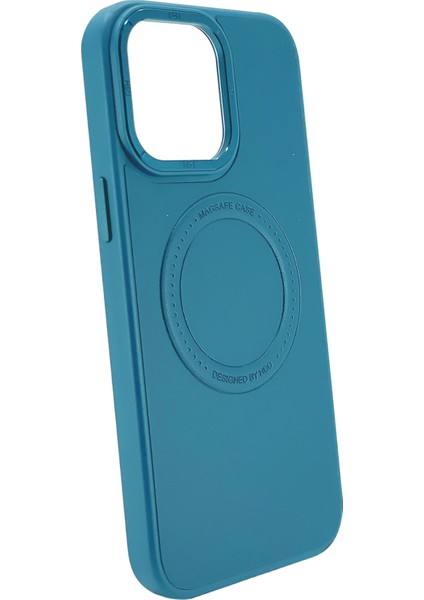 Apple iPhone 13 Pro Max Uyumlu Manyetik Deri Magsafe Seri Arka Koruma Kılıf