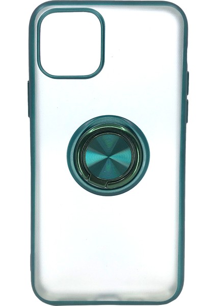 Apple iPhone 11 Pro Max Uyumlu Buzlu Yüzüklü Arka Koruma Kılıf
