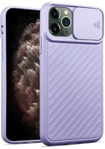 Apple iPhone 11 Pro Uyumlu Kızaklı Kamera Korumalı Arka Koruma Kılıf
