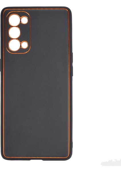 Oppo Reno 5 Pro Uyumlu Coco Leather Seri Arka Koruma Kılıf