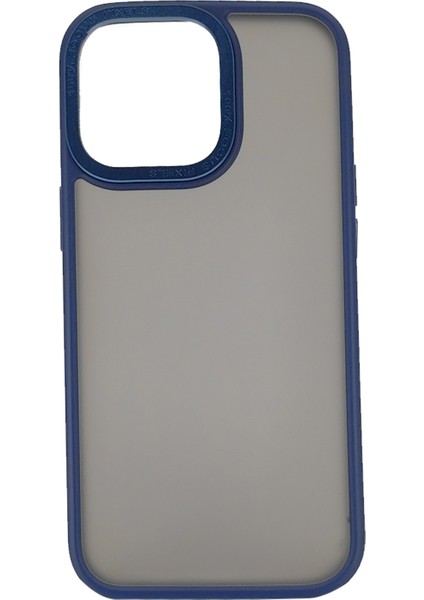 Apple iPhone 13 Pro Uyumlu Kamera Metal Çerçeve Seri Arka Koruma Kılıf