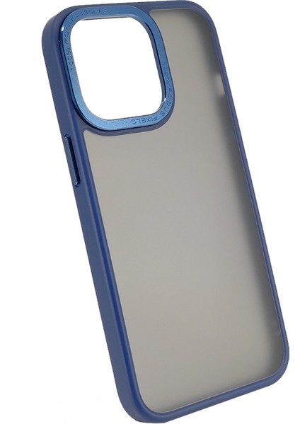 Apple iPhone 13 Pro Uyumlu Kamera Metal Çerçeve Seri Arka Koruma Kılıf