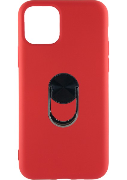 Apple iPhone 11 Pro Uyumlu Leather Ring Nano Arka Koruma Kılıf