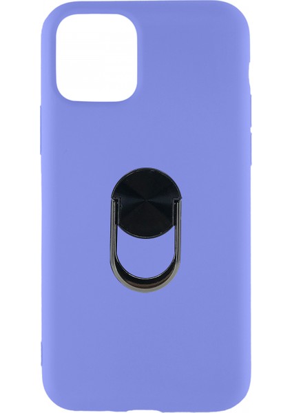 Apple iPhone 11 Pro Max Uyumlu Leather Ring Nano Arka Koruma Kılıf