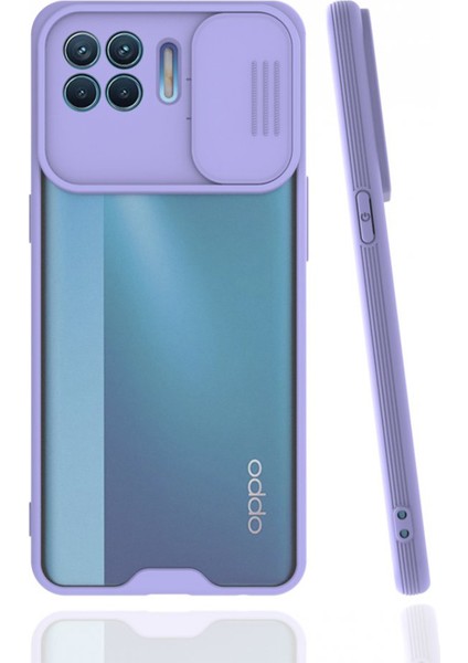 Oppo Reno 4 Lite Uyumlu Platin Kamera Kızaklı Arka Koruma Kılıf