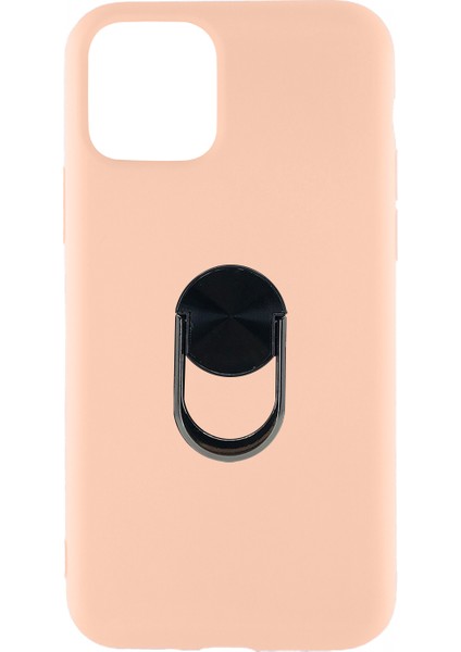 Apple iPhone 11 Pro Max Uyumlu Leather Ring Nano Arka Koruma Kılıf