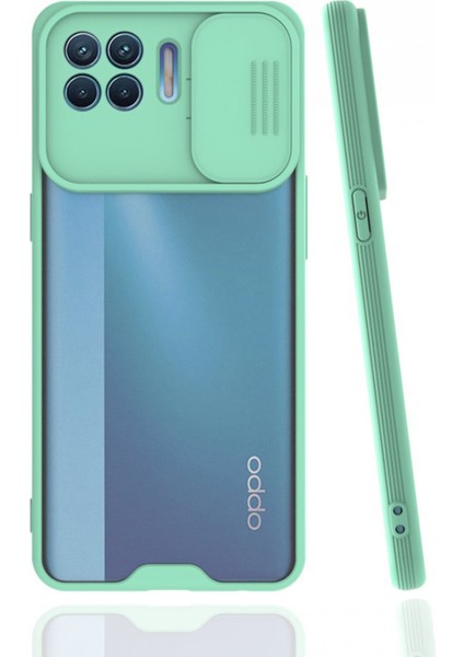 Oppo Reno 4 Lite Uyumlu Platin Kamera Kızaklı Arka Koruma Kılıf