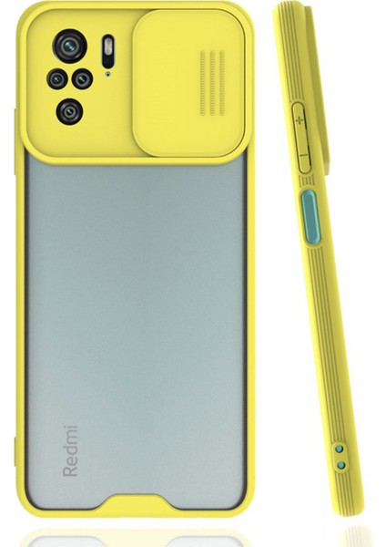 Xiaomi Redmi Note 10 Uyumlu Platin Kamera Kızaklı Arka Koruma Kılıf