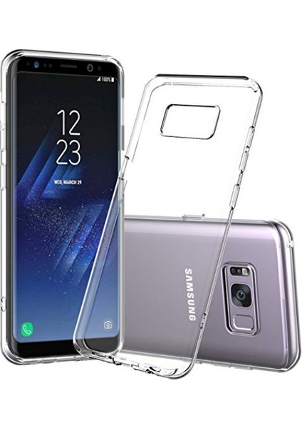 Samsung Galaxy G955 S8 Plus Uyumlu Tıpalı Şeffaf Seri Arka Koruma Kılıf