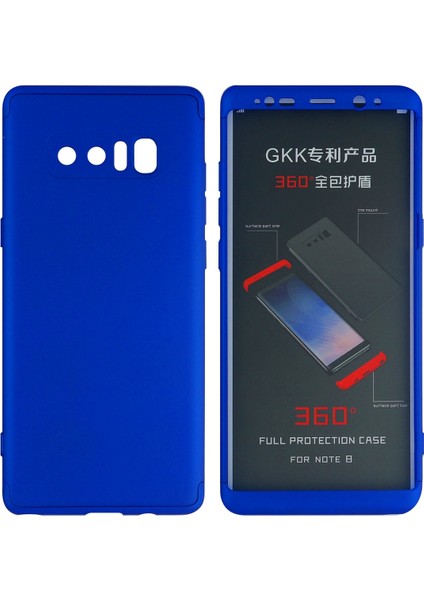 Samsung Galaxy N950 Note 8 Uyumlu 360 Koruyucu Arka Koruma Kılıf