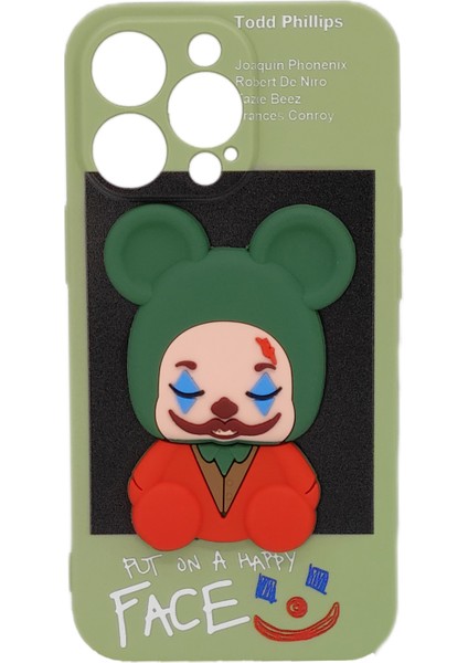 Apple iPhone 13 Pro Uyumlu Three D Case Seri Arka Koruma Kılıf