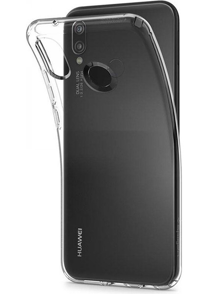Huawei P20 Lite Uyumlu Tıpalı Şeffaf Seri Arka Koruma Kılıf