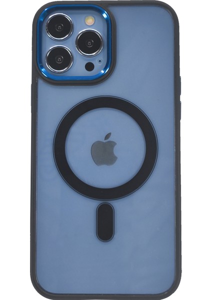 Apple iPhone 13 Pro Max Uyumlu Kamera Çerçeveli Magsafe Arka Koruma Kılıf