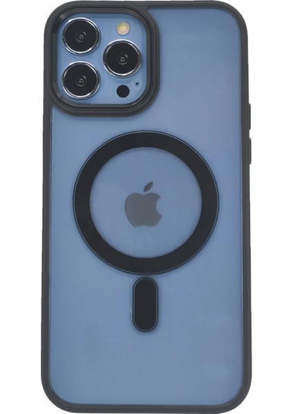 Apple iPhone 13 Pro Max Uyumlu Kamera Çerçeveli Magsafe Arka Koruma Kılıf