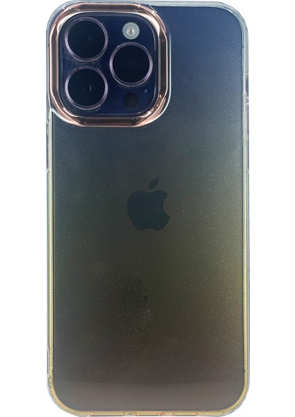 Apple iPhone 14 Pro Uyumlu Sert Gökkuşağı Seri Arka Koruma Kılıf