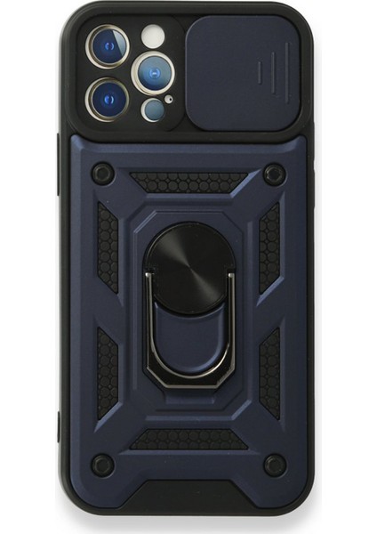 Apple iPhone 12 Pro Uyumlu Kızaklı Panzer Seri Arka Koruma Kılıf