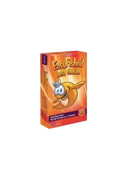 EasyFishoil Beta Glukan Çiğnenebilir 30 Jel Form ( 1 Adet )