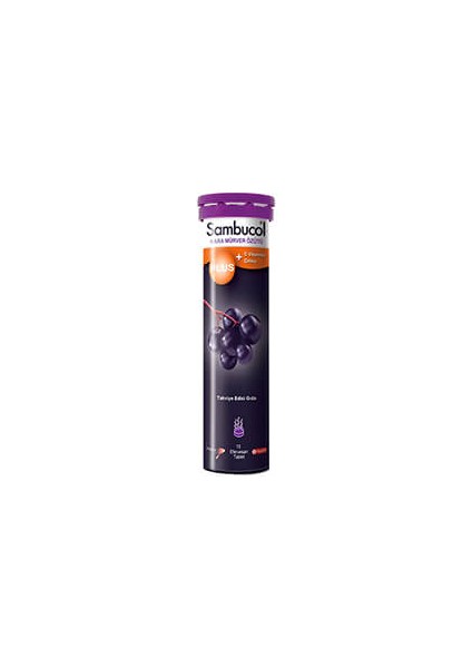 Plus Efervesan Tablet Kara Mürver 15 Efervesan Tablet ( 1 Adet )