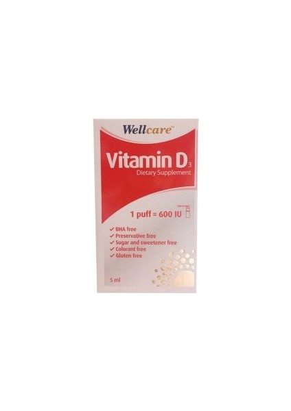Vitamin D3 600 Iu 5ml ( 1 Adet )