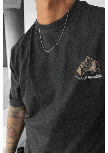 Erkek Arid Mountain Oversize Antrasit Salas T-Shirt fiyatları