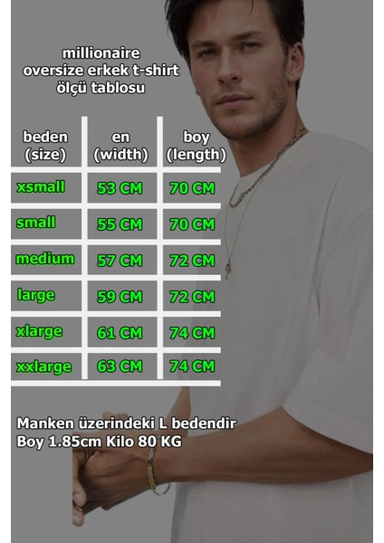 Erkek Arid Mountain Oversize Antrasit Salas T-Shirt modelleri