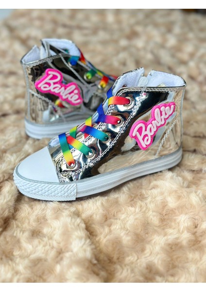 Gala Barbie Yazılı Renkli Bağcıklı Converse Ayk.