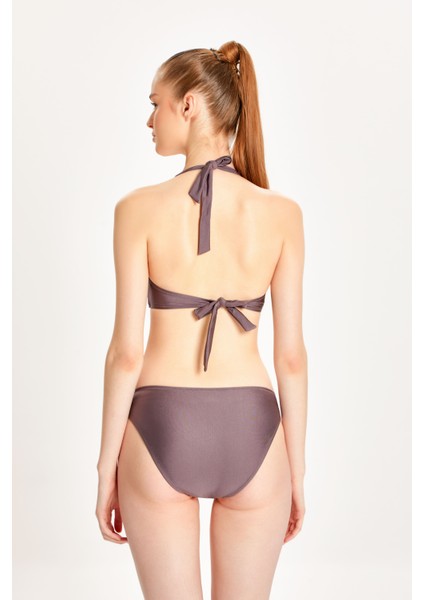 Kadın Çok Renkli Toparlayıcı Boyundan Bağlı Klasik Bel Bikini Takımı 24S107ST indirimleri