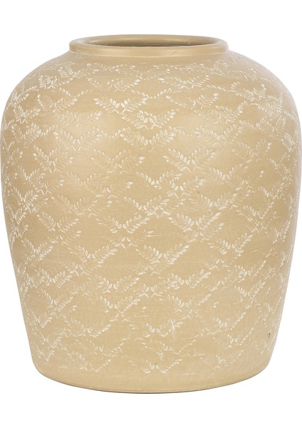 El Yapımı Seramik Vazo- Saksı 27X30 cm