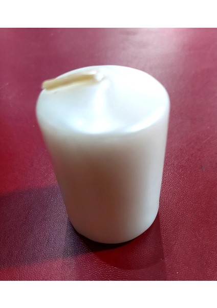 Bar Mum Kısa 3,5X5CM Metalik Inci Renk Kısa Pamuk Fitil Parafin Wax Dumansız Kokusuz 1 Adet