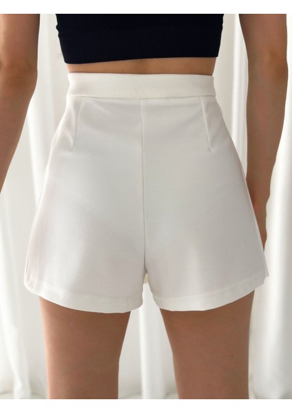 Gold Düğmeli Şort Etek modelleri