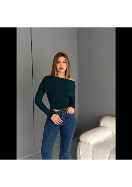Kadın Yarasa Kol Büzgülü Sandy Kumaş Bluz fiyatları