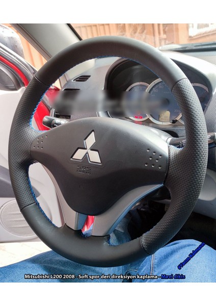 Mitsubishi L200 Araca Özel Dikmeli Direksiyon Kılıfı